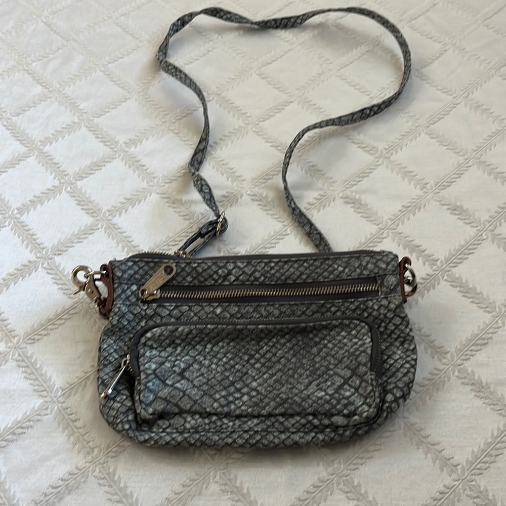 Victoria’s Secret pink crossbody snake print purse